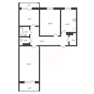 3-к квартира, вторичка, 67м2, 6/10 этаж