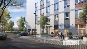 1-к квартира, строящийся дом, 44м2, 2/18 этаж