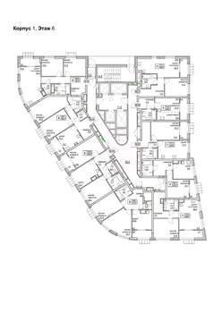 1-к квартира, вторичка, 47м2, 6/24 этаж