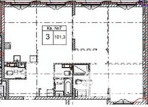 3-к квартира, строящийся дом, 101м2, 4/5 этаж