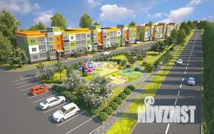 1-к квартира, строящийся дом, 35м2, 2/4 этаж