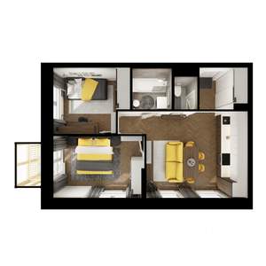 2-к квартира, вторичка, 50м2, 6/25 этаж