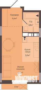 Студия квартира, строящийся дом, 30м2, 6/8 этаж