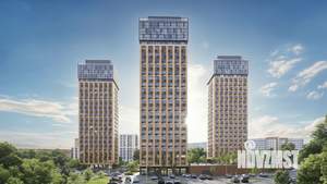 2-к квартира, строящийся дом, 55м2, 9/24 этаж