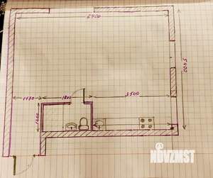 Студия квартира, вторичка, 36м2, 2/9 этаж