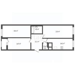 3-к квартира, вторичка, 86м2, 5/14 этаж