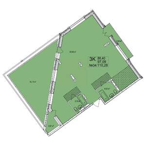 3-к квартира, вторичка, 110м2, 4/7 этаж