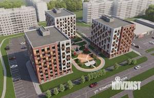 1-к квартира, строящийся дом, 38м2, 6/8 этаж