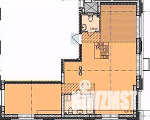 3-к квартира, строящийся дом, 79м2, 1/8 этаж