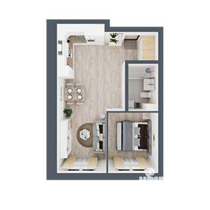 1-к квартира, вторичка, 50м2, 9/24 этаж
