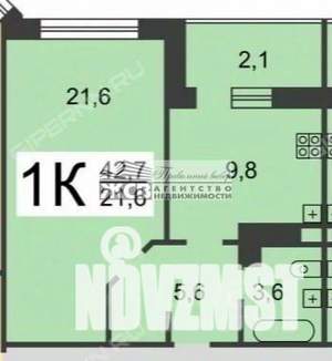 1-к квартира, вторичка, 41м2, 9/17 этаж