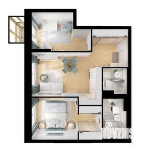 2-к квартира, вторичка, 57м2, 22/25 этаж