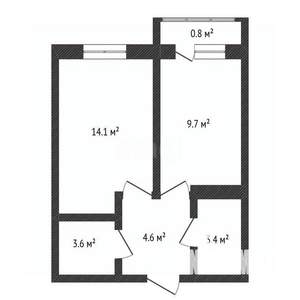 1-к квартира, вторичка, 36м2, 6/24 этаж