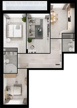 3-к квартира, вторичка, 80м2, 1/19 этаж