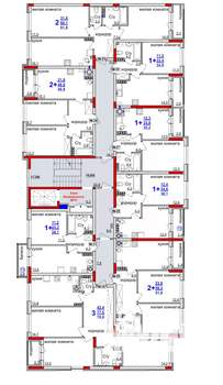 3-к квартира, вторичка, 79м2, 4/4 этаж