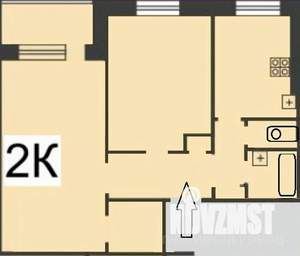 2-к квартира, вторичка, 51м2, 5/9 этаж