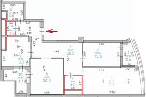 3-к квартира, вторичка, 124м2, 4/17 этаж