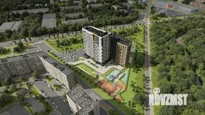 1-к квартира, строящийся дом, 41м2, 2/16 этаж