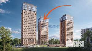 1-к квартира, вторичка, 46м2, 23/25 этаж