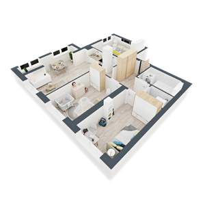 3-к квартира, вторичка, 86м2, 12/24 этаж