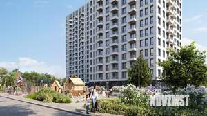 2-к квартира, строящийся дом, 53м2, 13/17 этаж