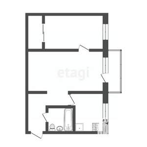2-к квартира, вторичка, 44м2, 4/5 этаж