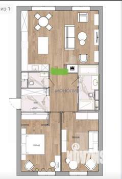 3-к квартира, вторичка, 94м2, 3/6 этаж
