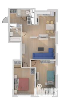 3-к квартира, вторичка, 69м2, 18/22 этаж