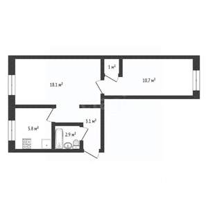 2-к квартира, вторичка, 42м2, 4/5 этаж