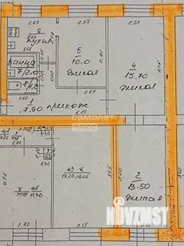 3-к квартира, вторичка, 56м2, 3/9 этаж