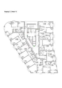 1-к квартира, вторичка, 46м2, 15/24 этаж