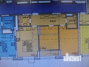 2-к квартира, вторичка, 60м2, 24/25 этаж